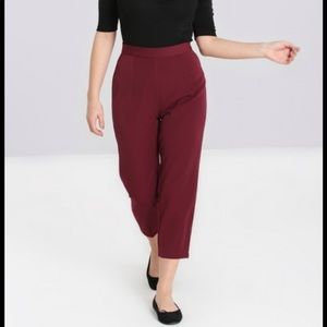 NWT Hell Bunny Carlie Cigarette Trousers.